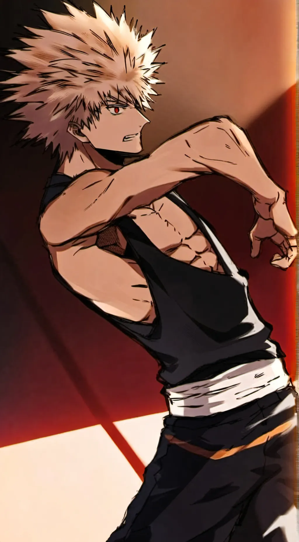 ai character: Katsuki Bakugo 💥💣💥 background