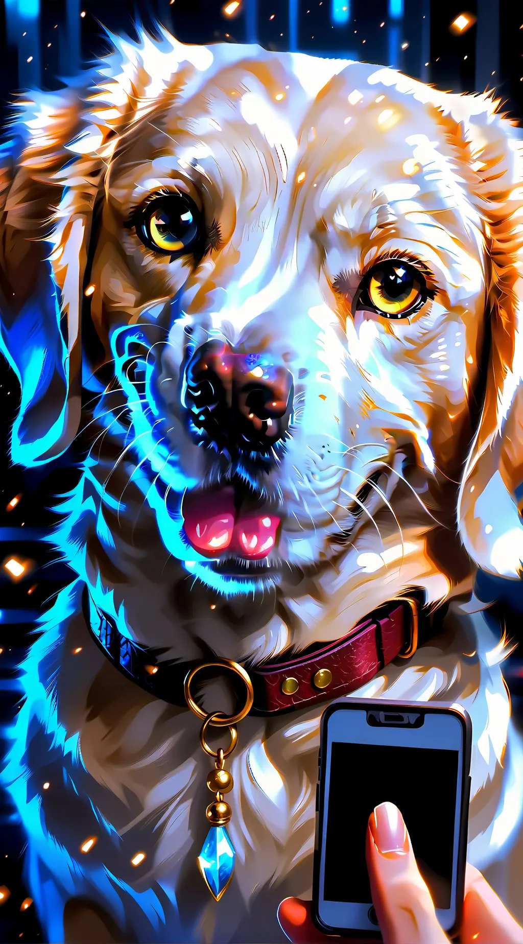 ai character: Pixel background