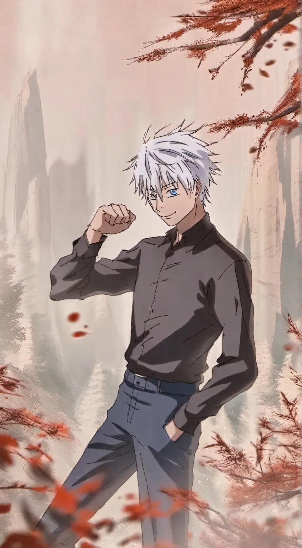 ai character: gojo background