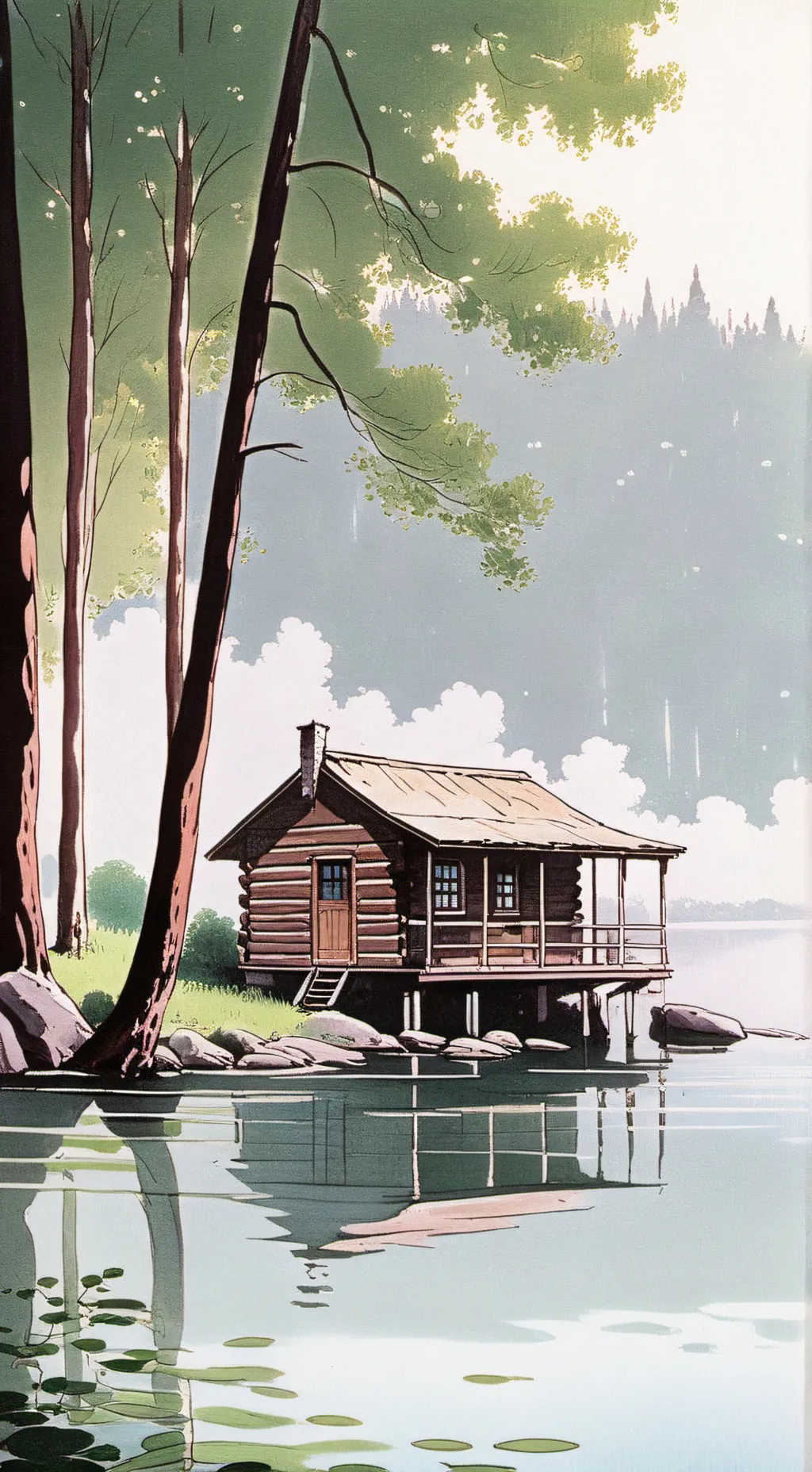 ai character: spunki sleepover background