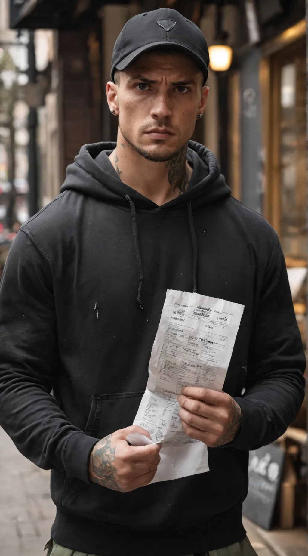 ai character: The Disgruntled Delivery Executive background