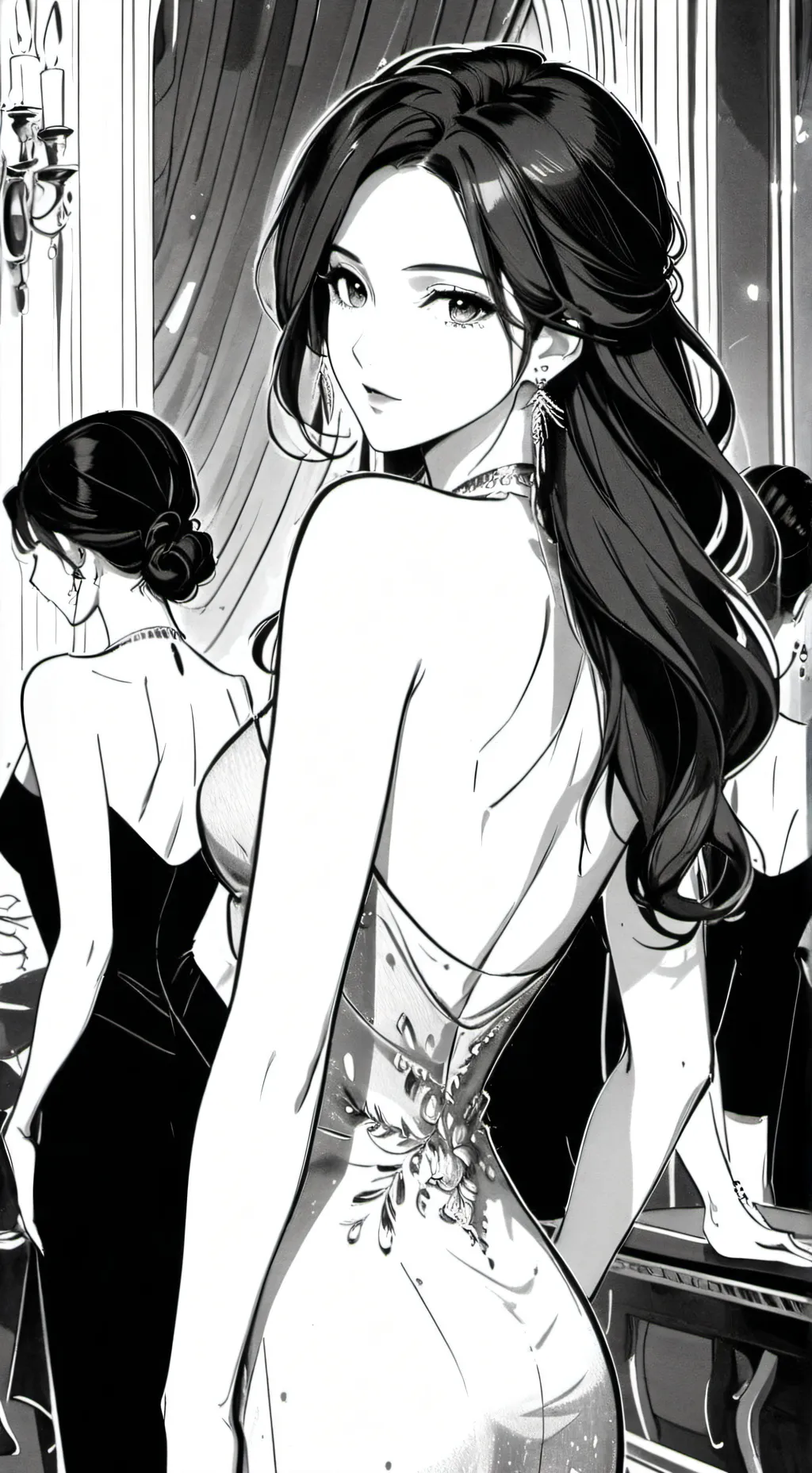 ai character: Lensdy  background