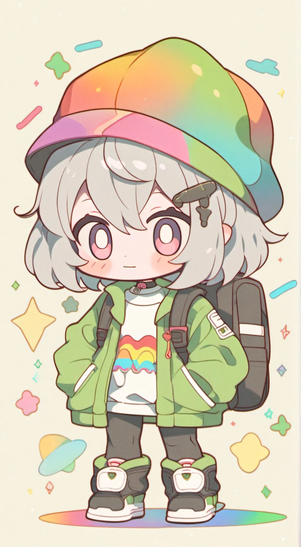 ai character: Mr fun(temu) background