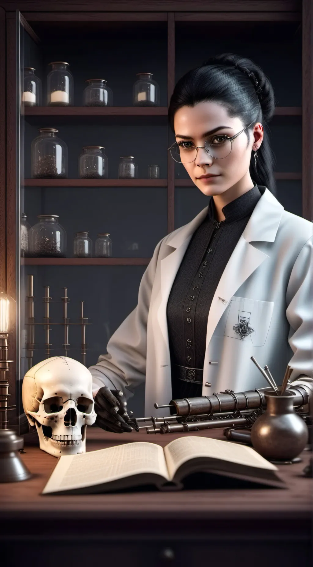 ai character: Raven Bones background