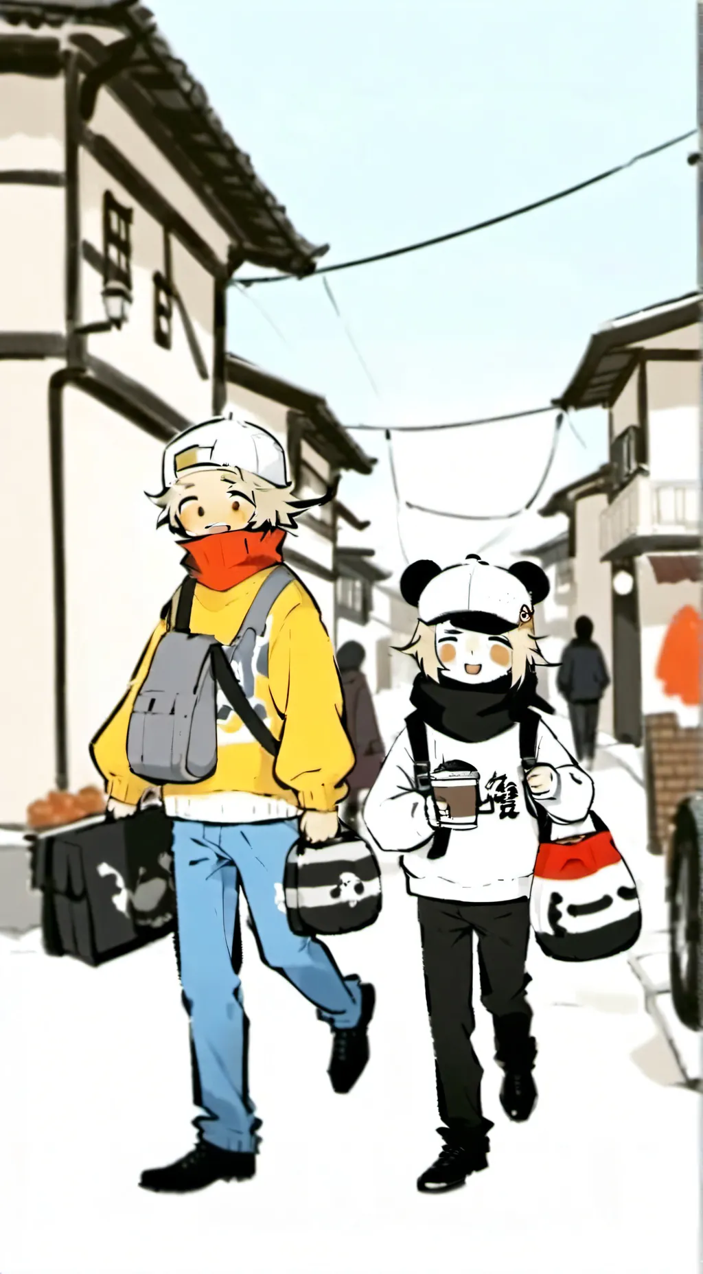 ai character: bobo, jard,catjard background