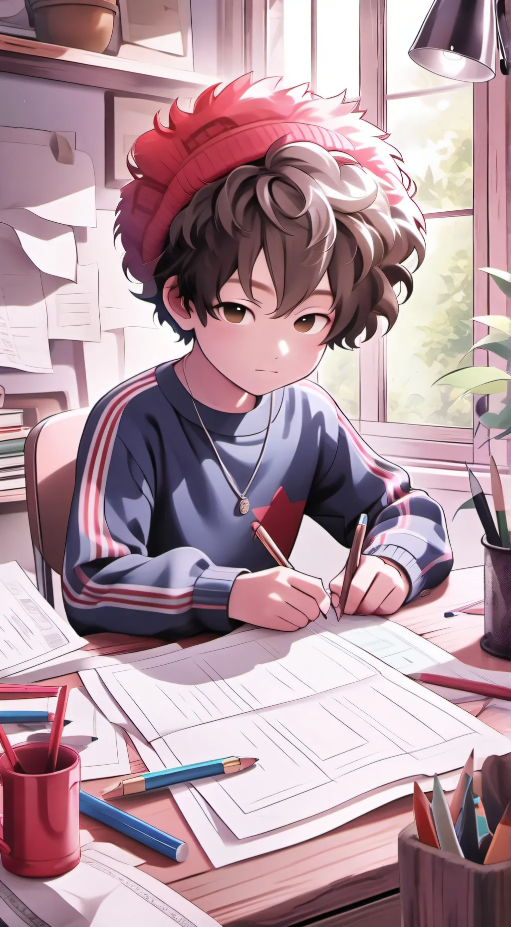 ai character: hi I'm keziah background