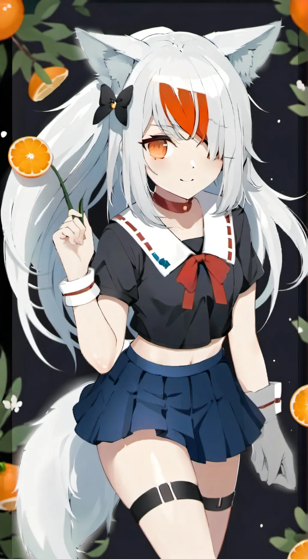 ai character: the white fox background