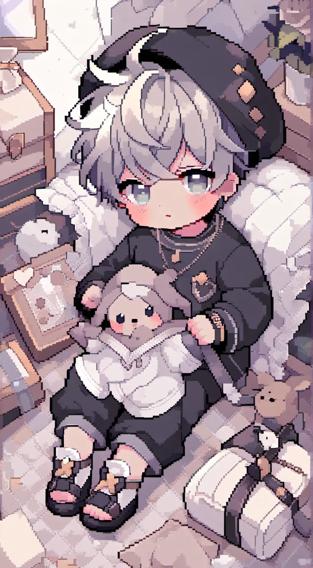 ai character: newborn  background