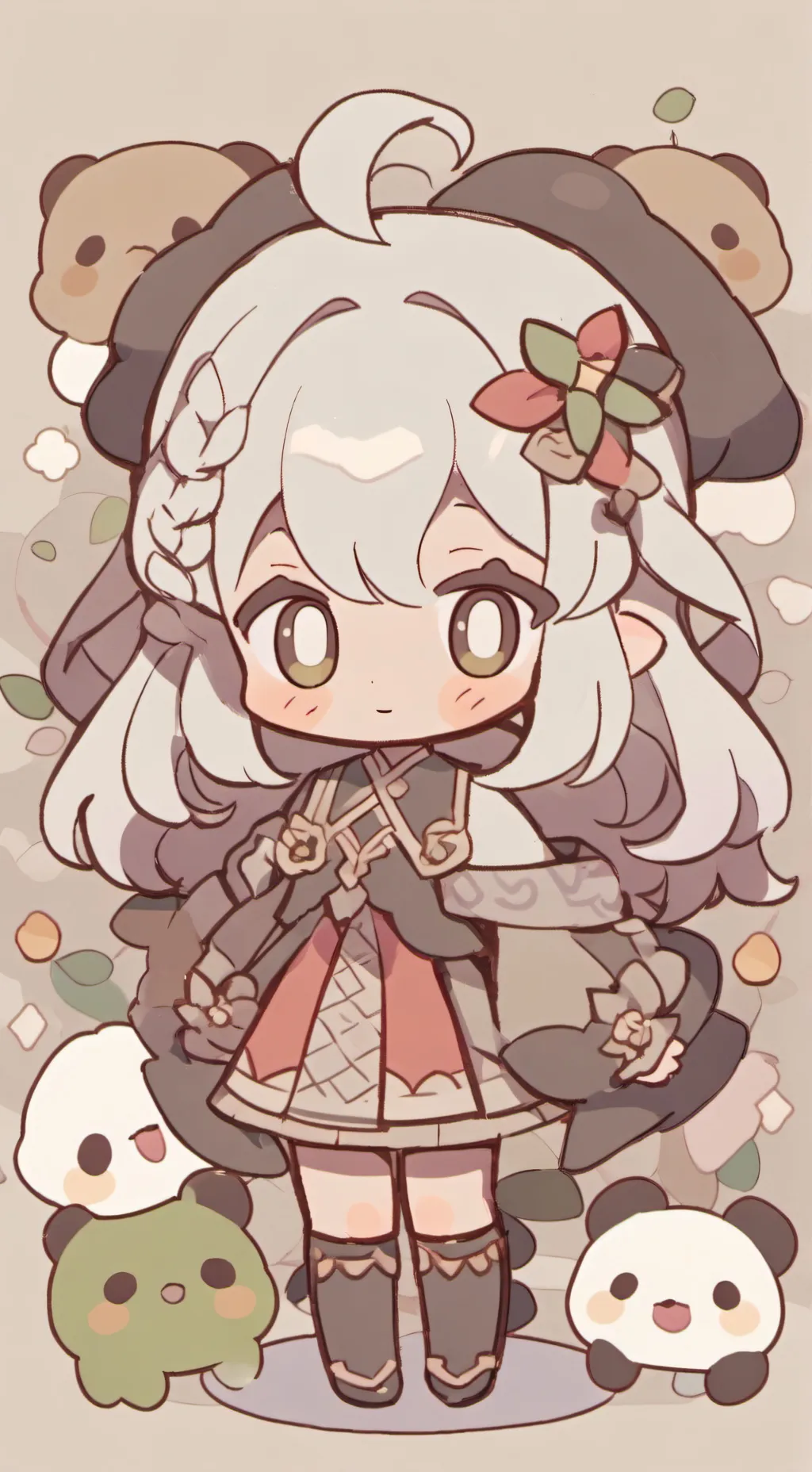 ai character: Sprunki valentine background