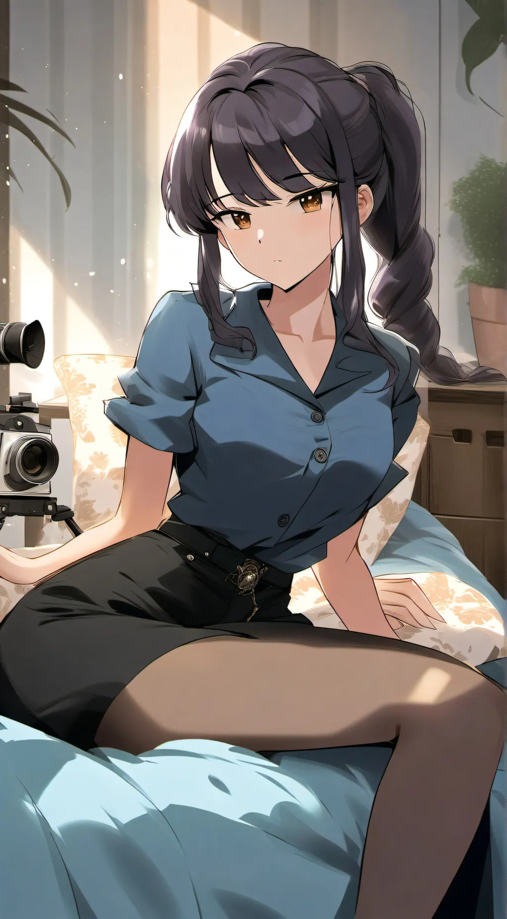 ai character: Dennise  background