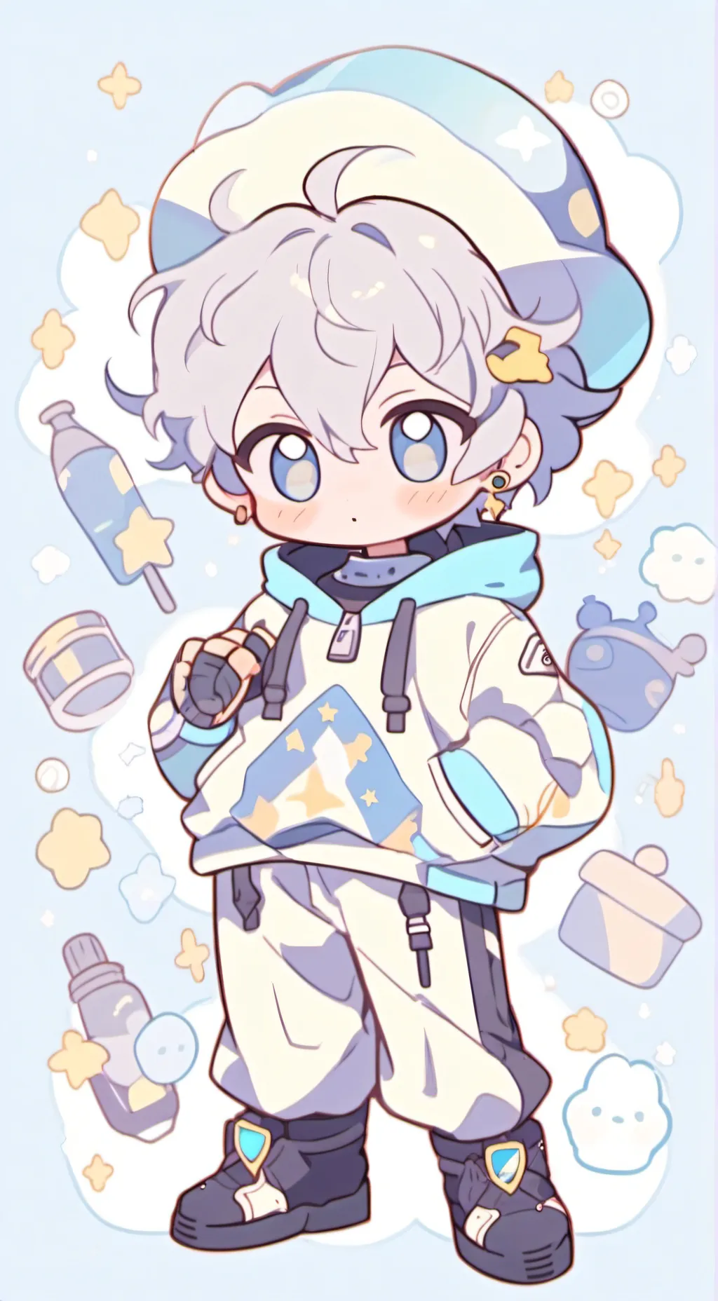 ai character: Clucker (temu) background