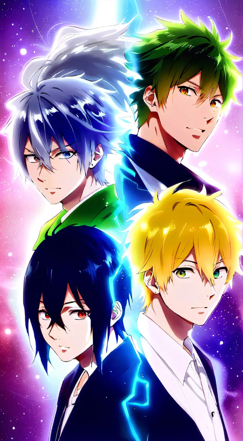 ai character: Four Ghosts 👻  background