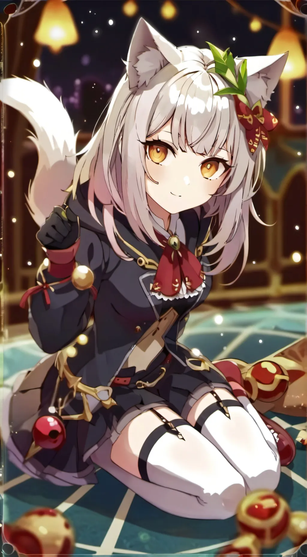 ai character: Butkisser catgirl background