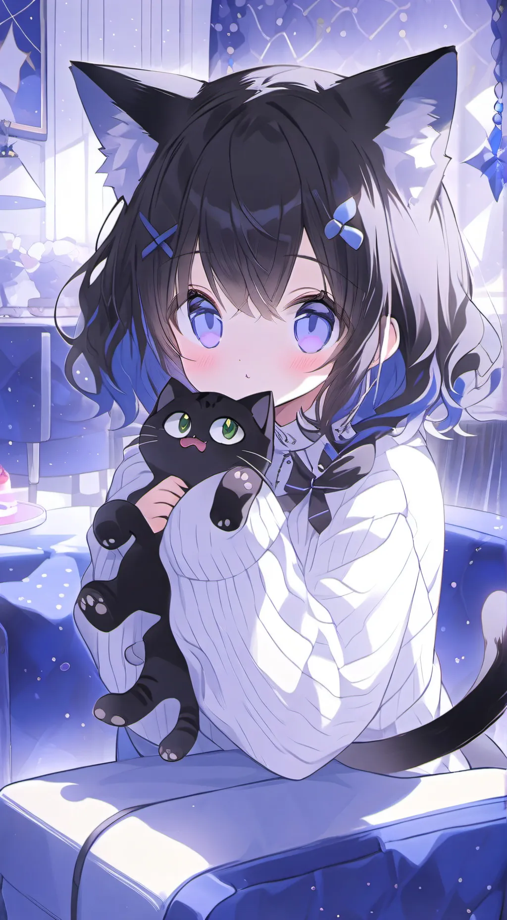 ai character: Bouncy Bubbles the background