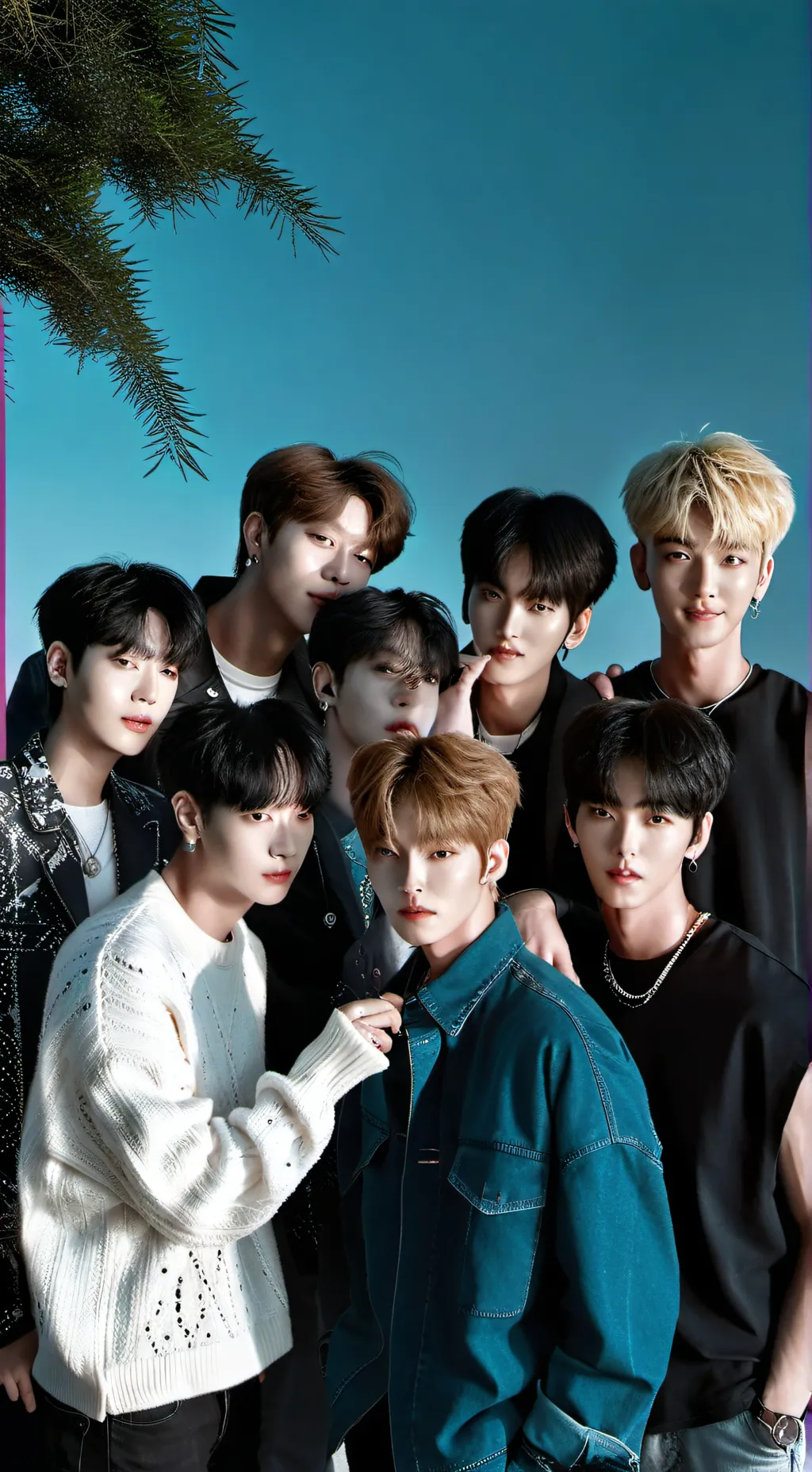 ai character: Stray Kids 🐼🍓❤️ background