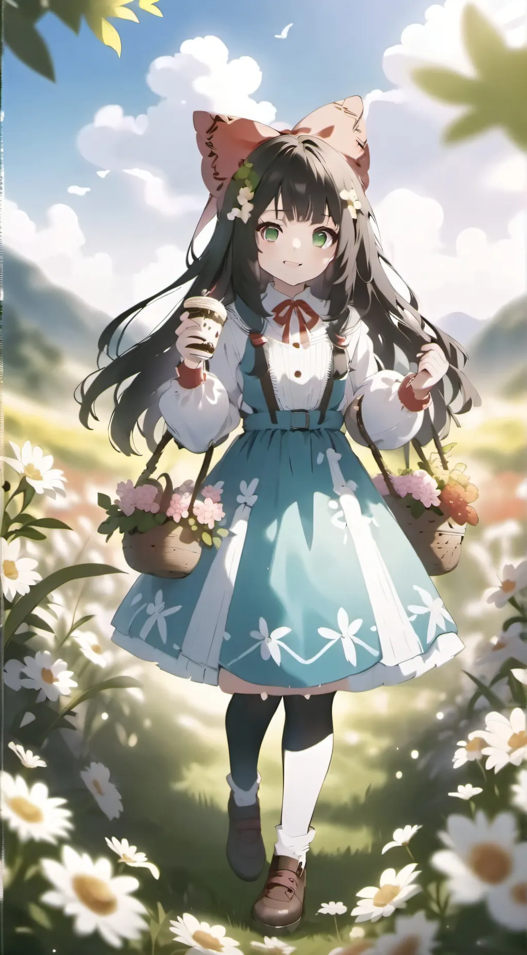 ai character: aurora background