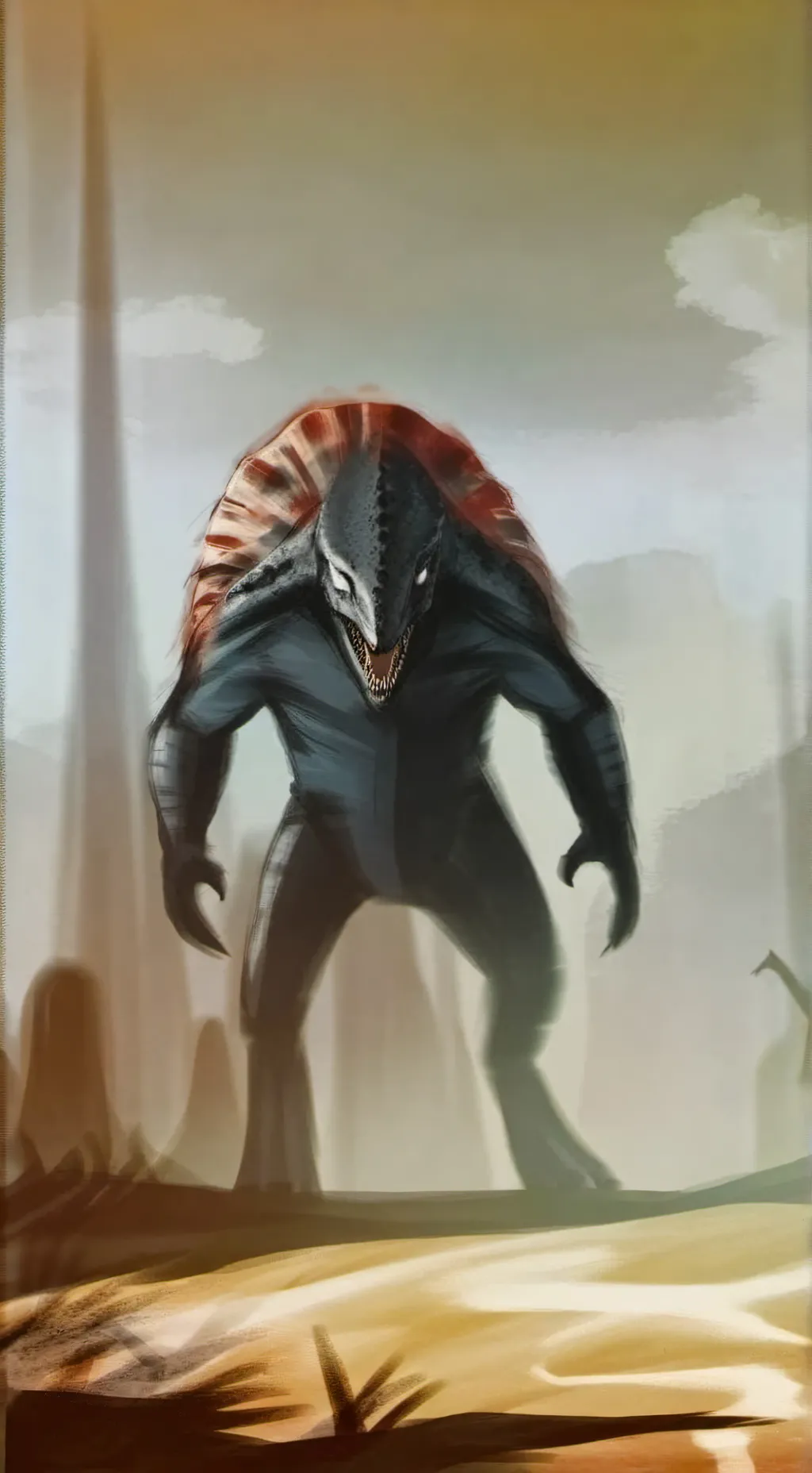 ai character: lonely background