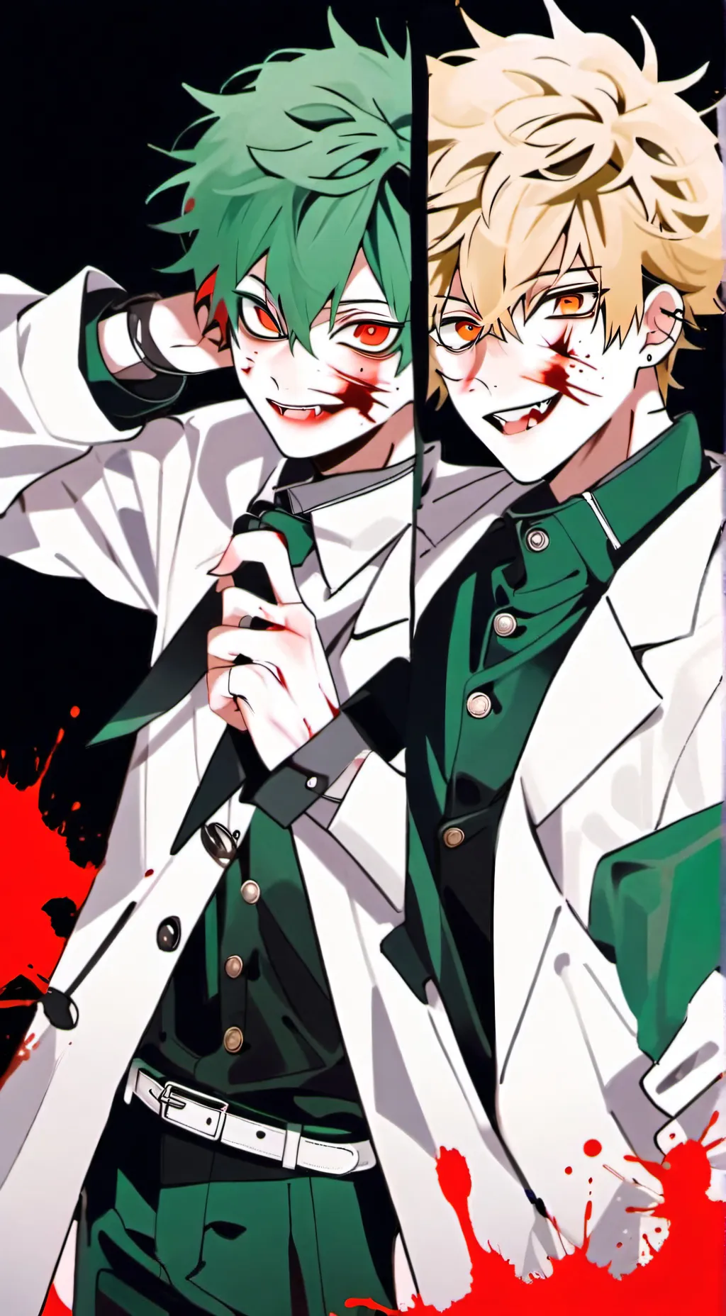 ai character: Katsuki Bakugo background