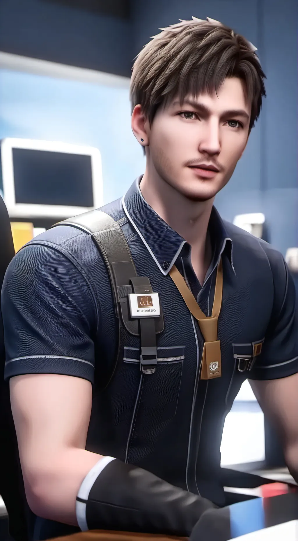 ai character: Bucky Barnes  background