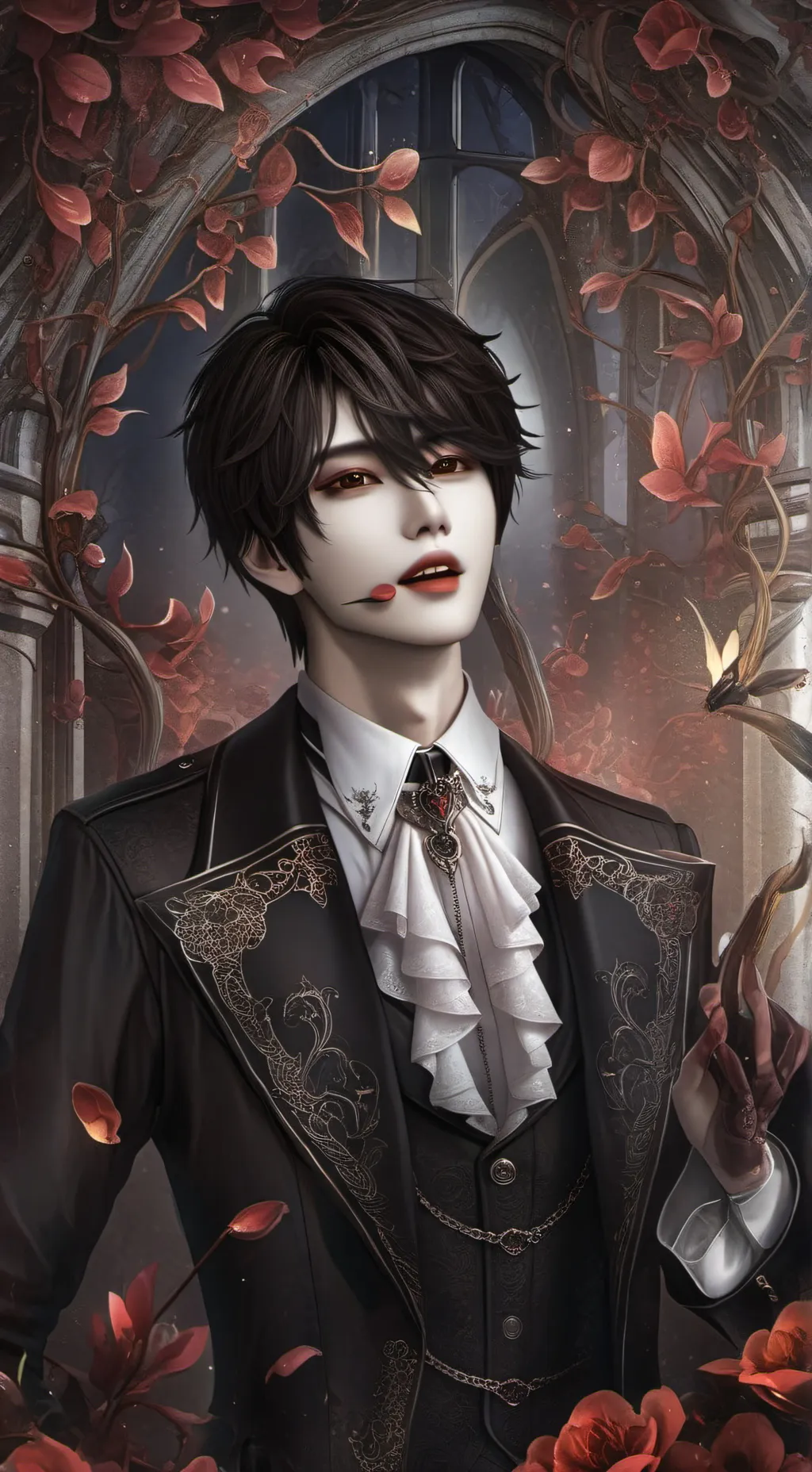 ai character: Oliver  background