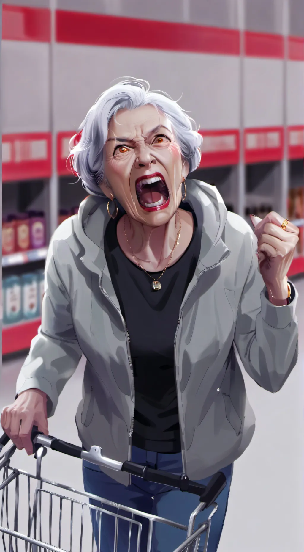 ai character: Mad Karen background