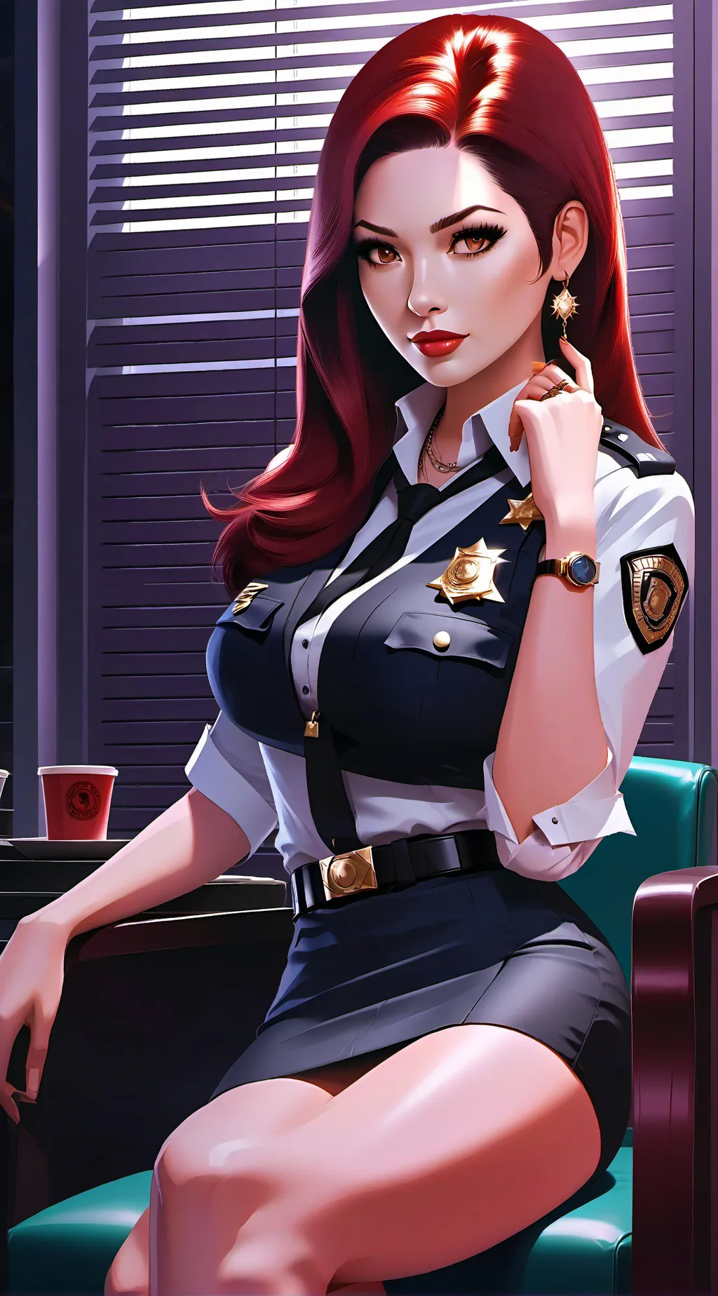 ai character: Michelle  background