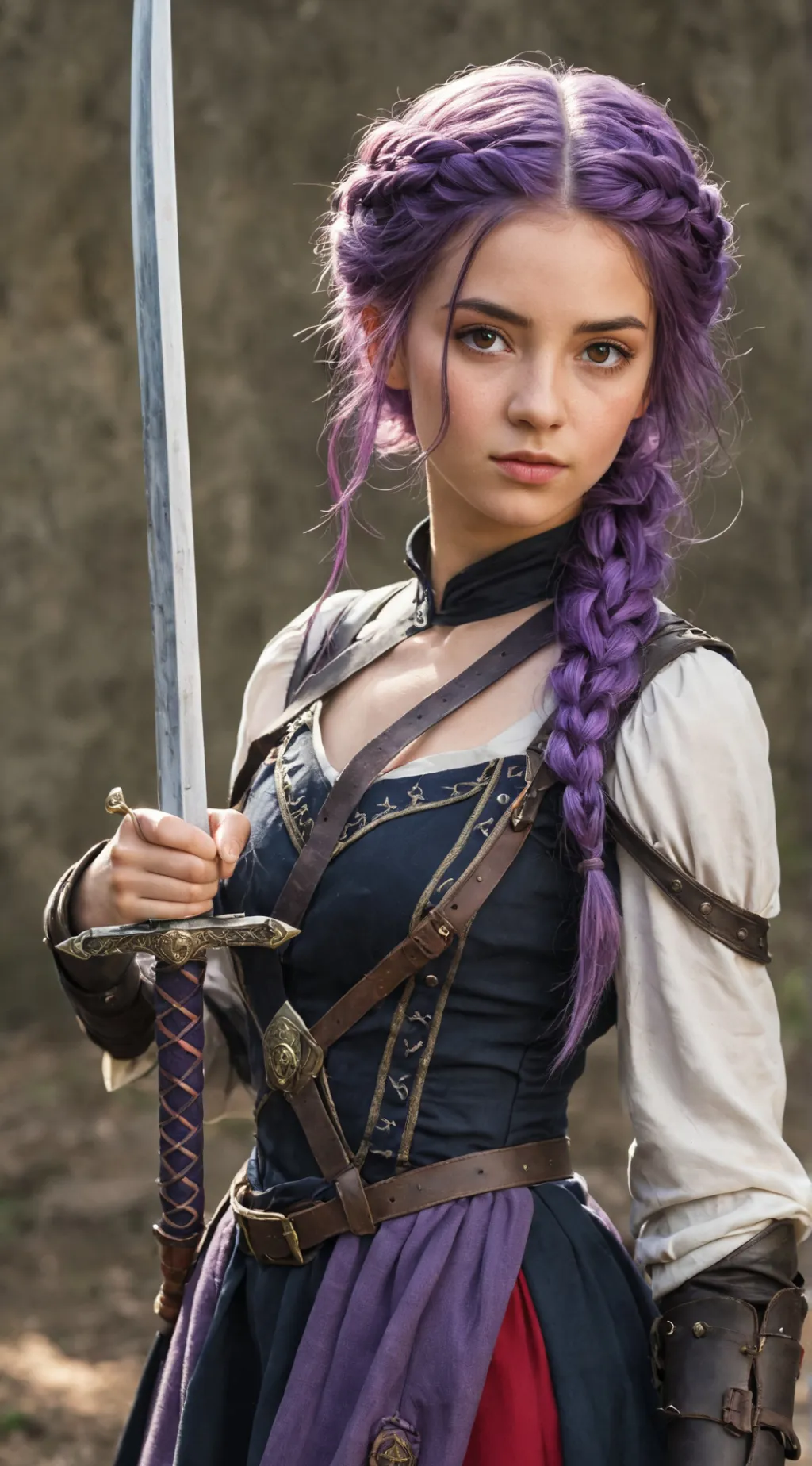 ai character: Felicia Fantasy Au background