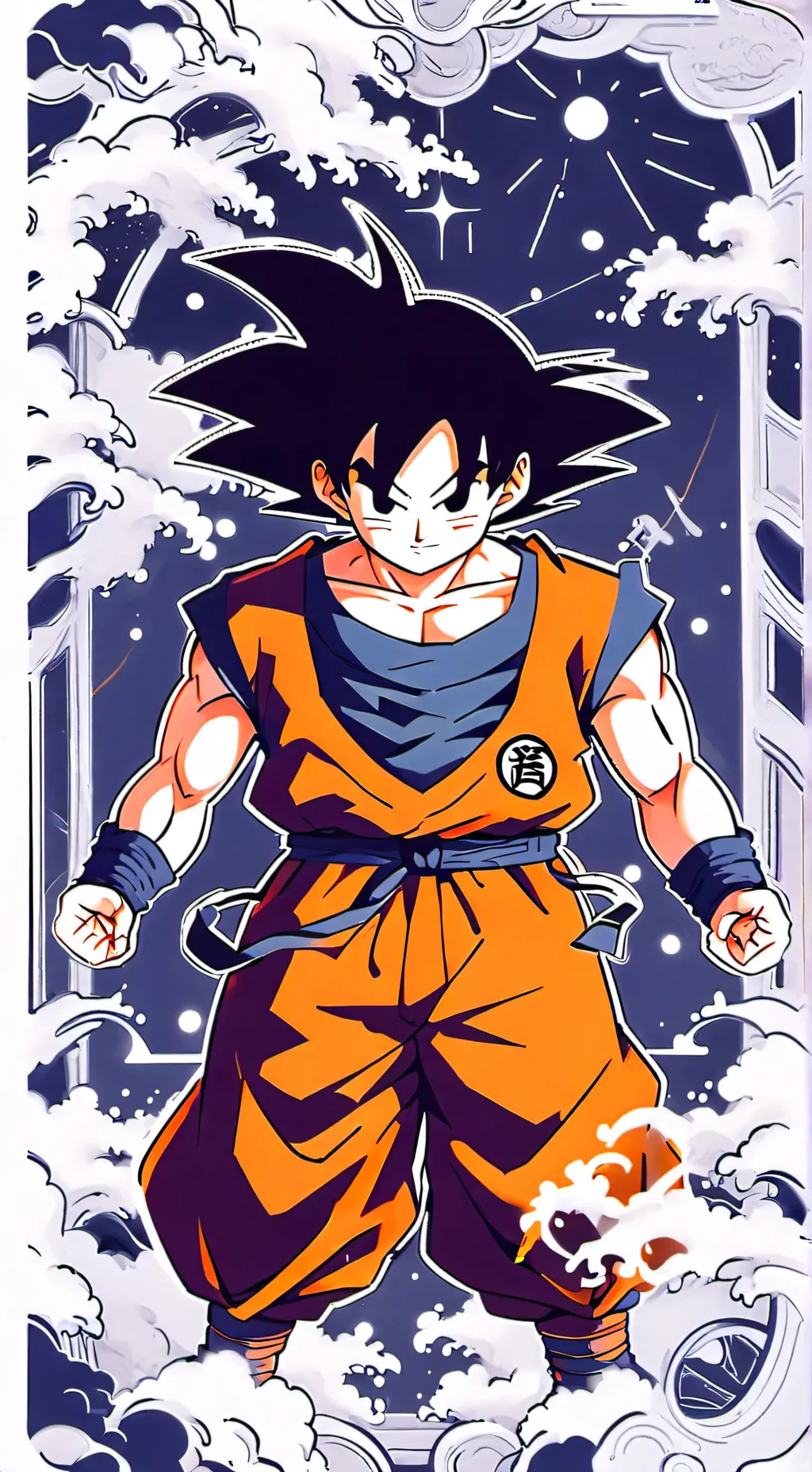 ai character: Goku/kakarot background