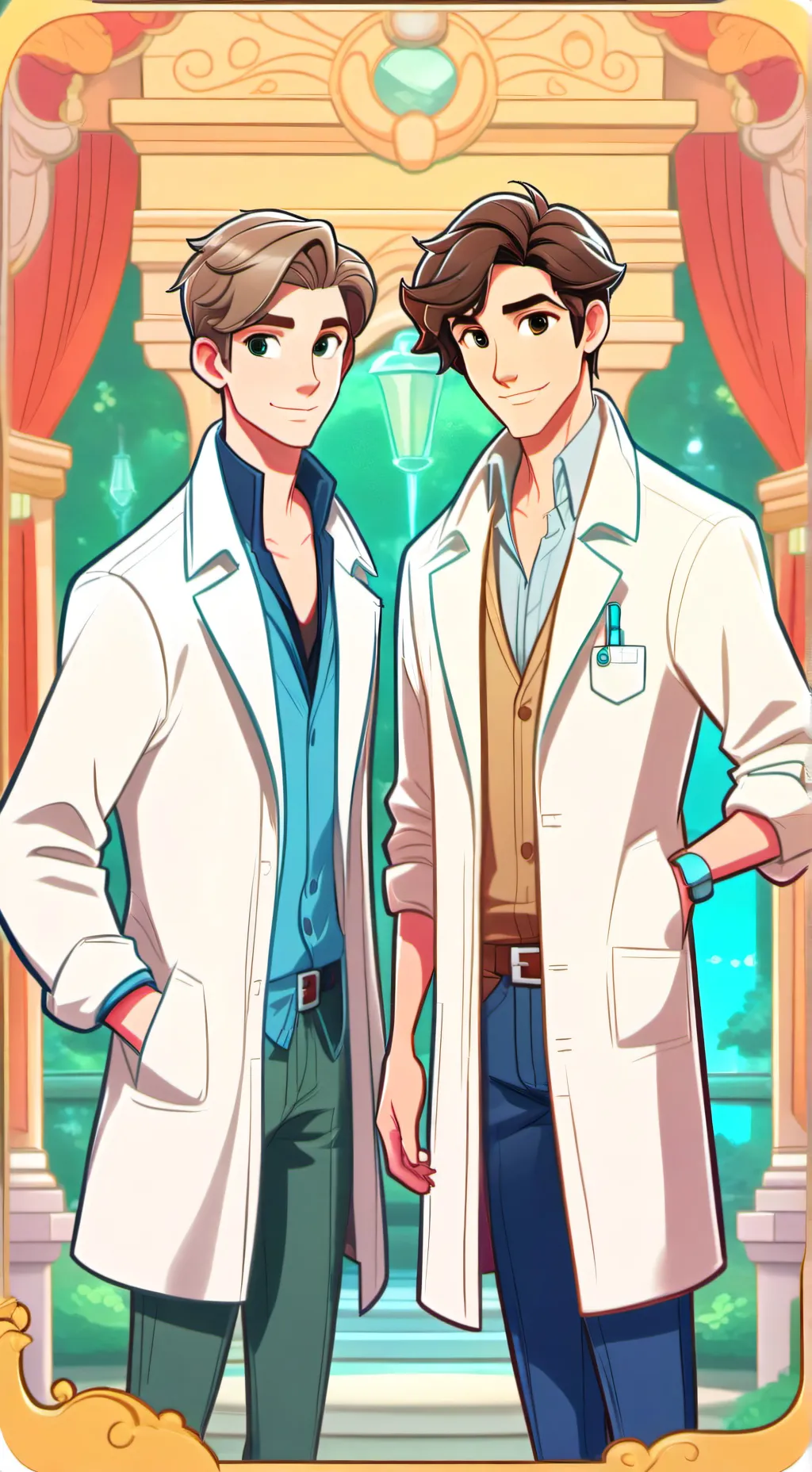 ai character: science twins background