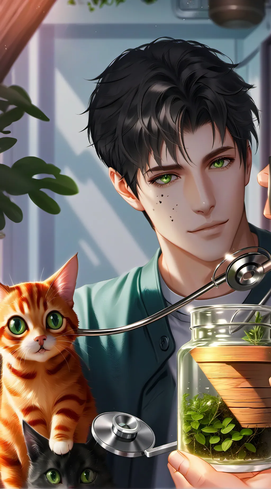 ai character: Nathaniel Paws background