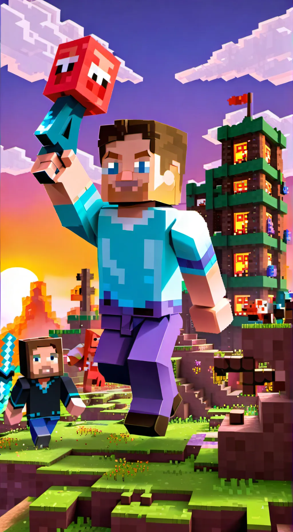 ai character: steve background