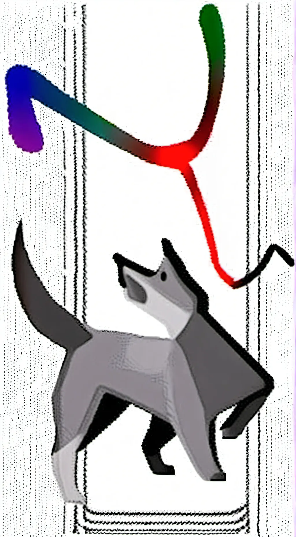 ai character: pebble background