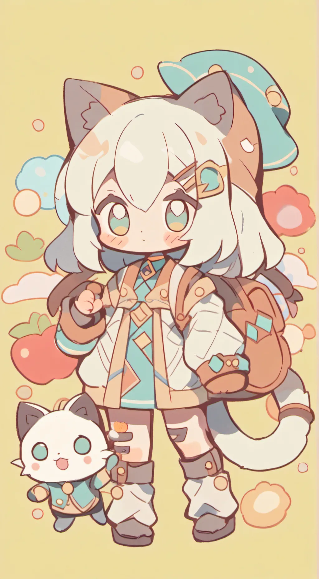 ai character: Kitty!!!! 🐈😻 background