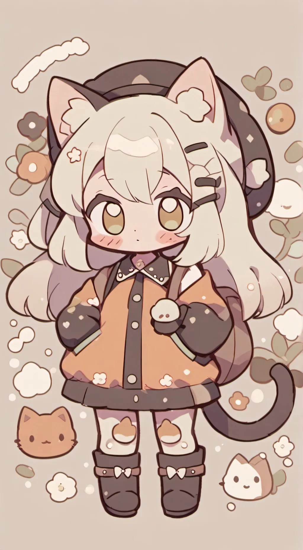 ai character: A cat story 2 background