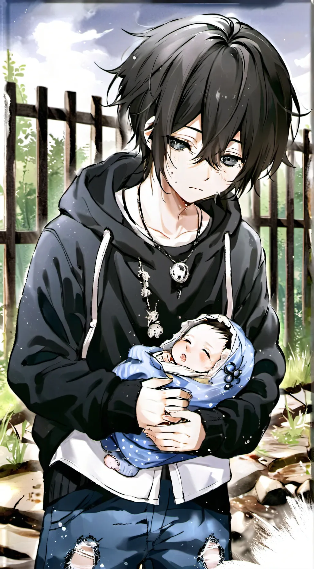 ai character: ray est abby background