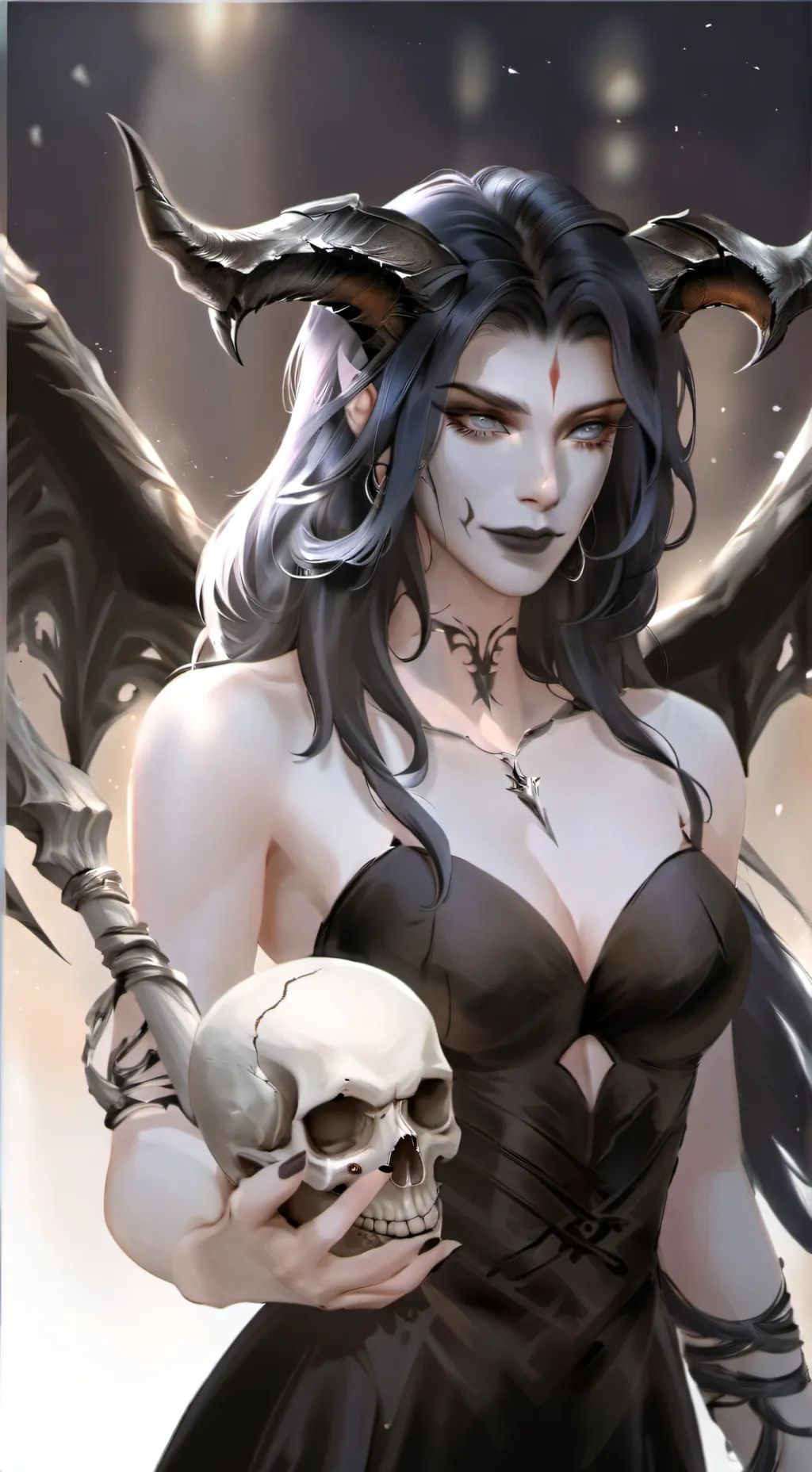 ai character: Sesilia DarkHeart background