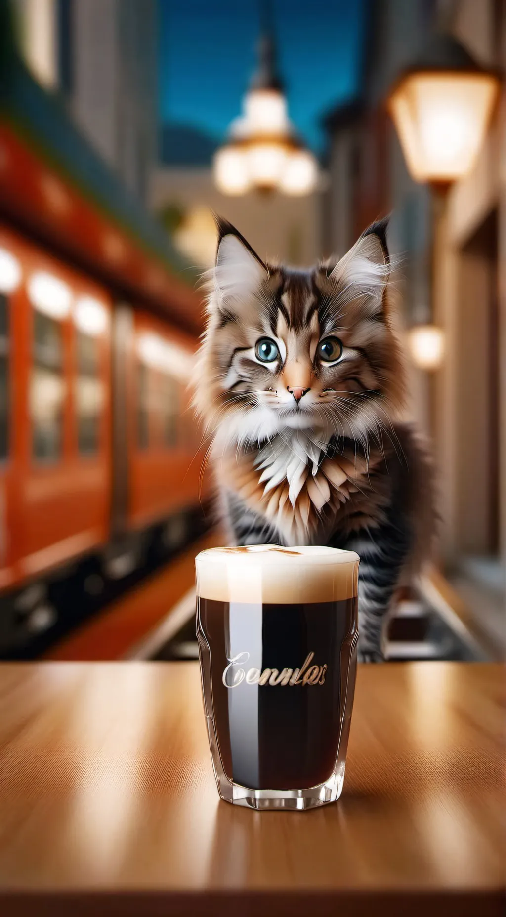 ai character: marron background