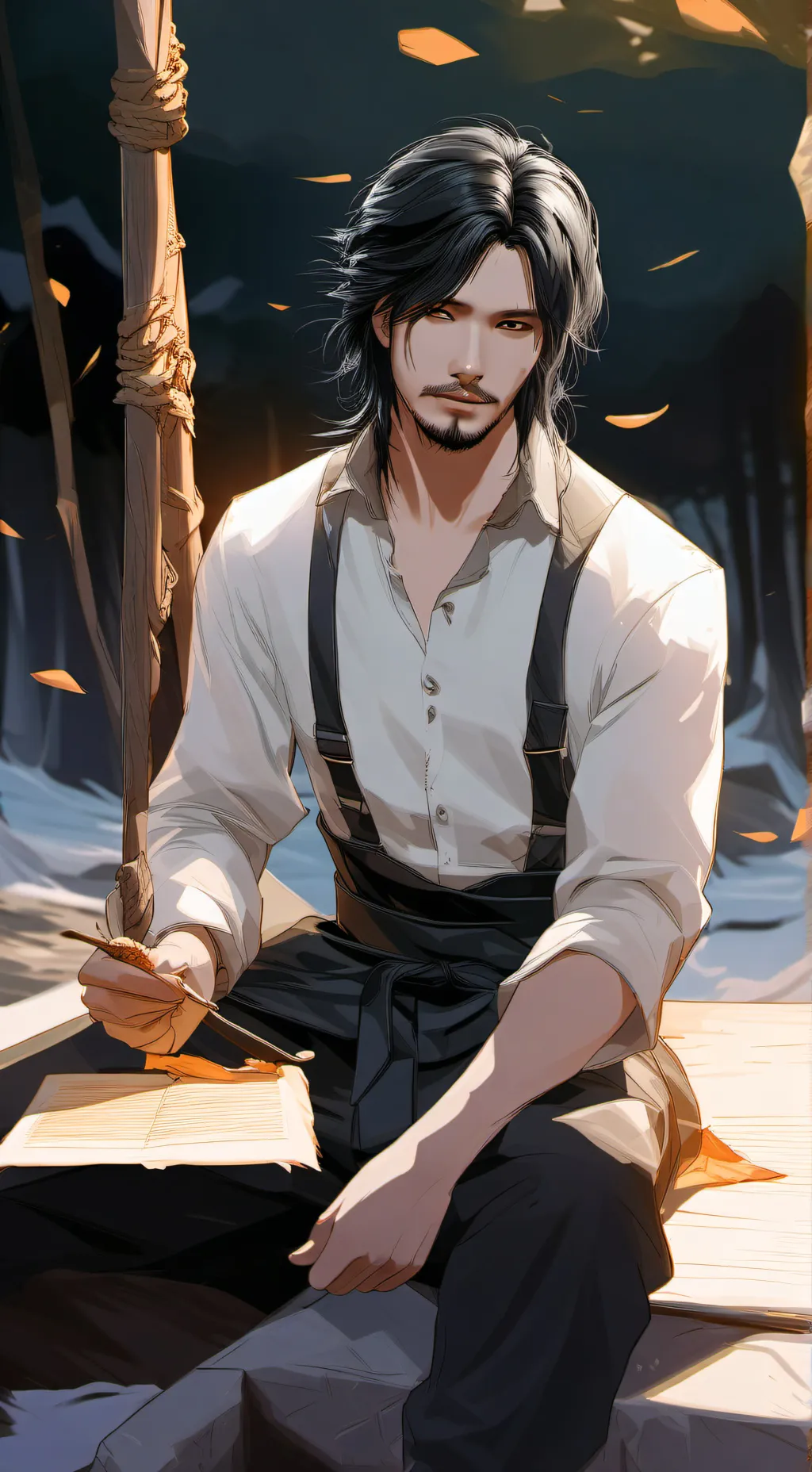 ai character: dropped the soap background