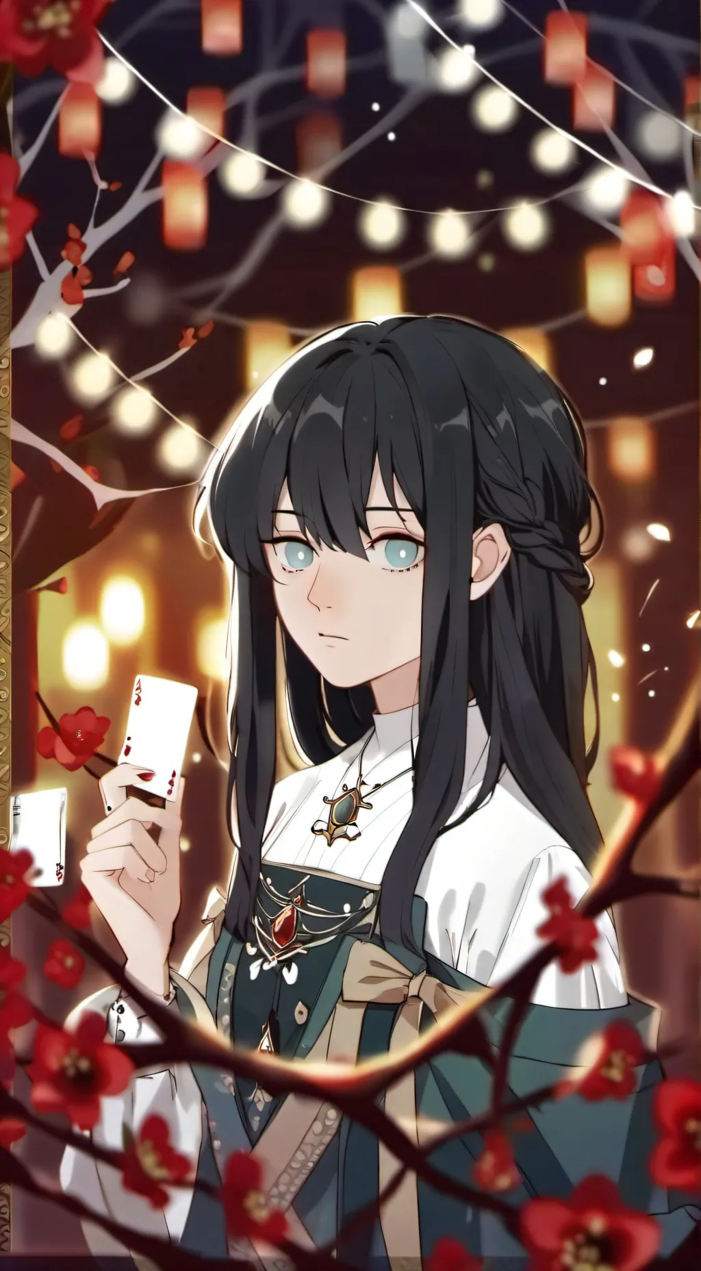 ai character: 🖤Muichiro🩵 background