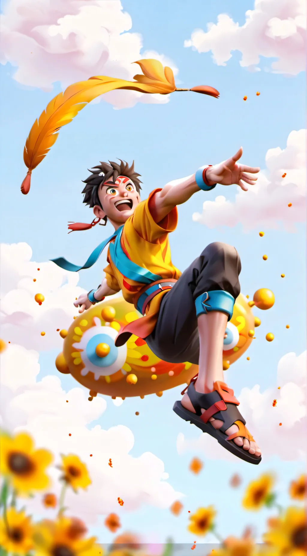 ai character: Goku from walmart background