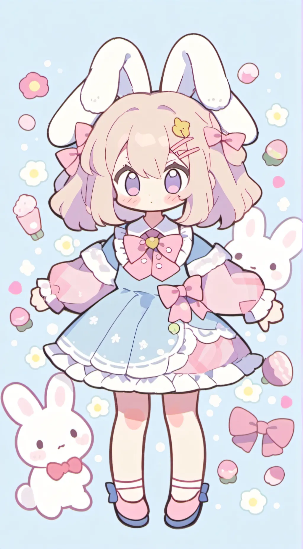 ai character: Pinky (temu) background