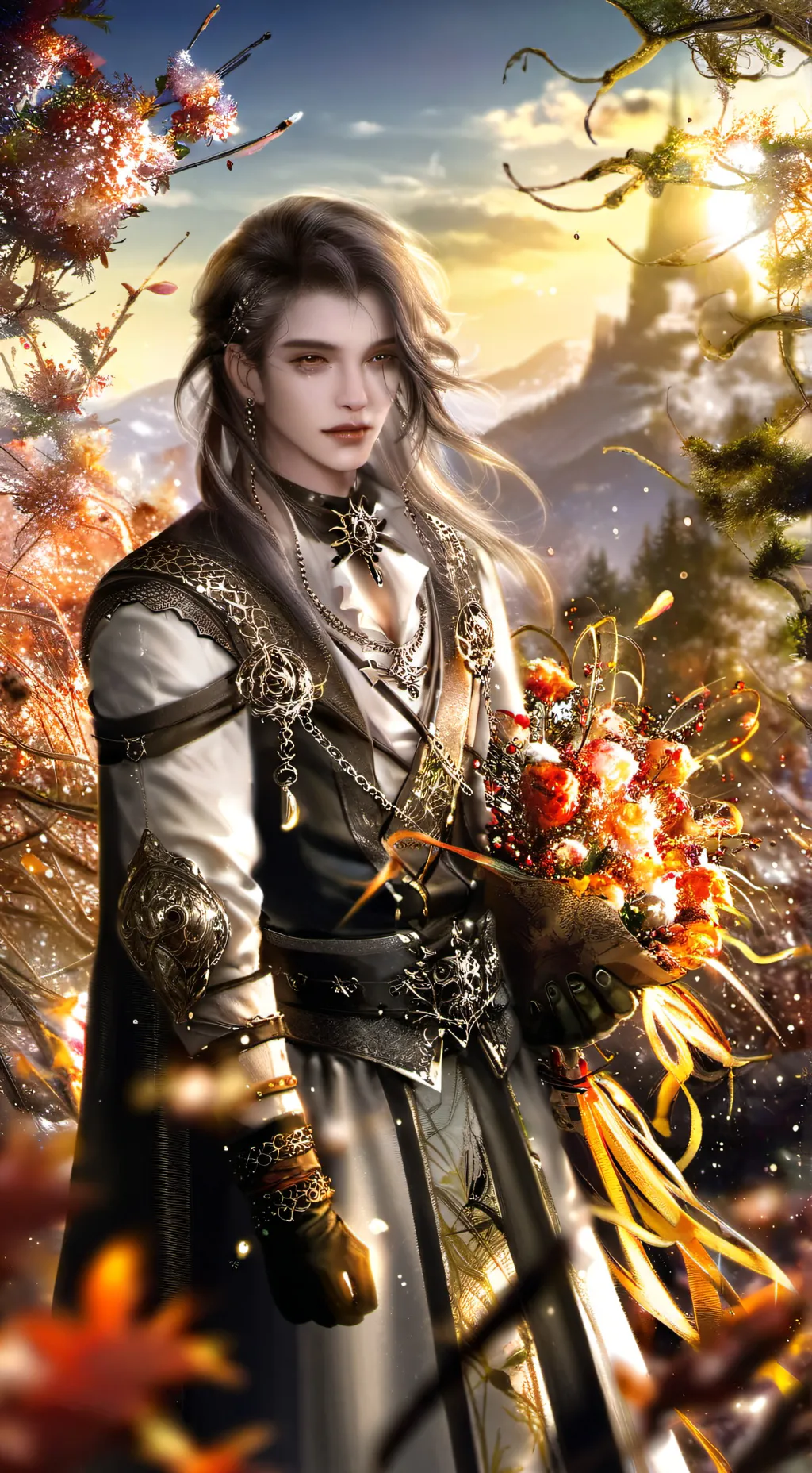 ai character: Ashley  background