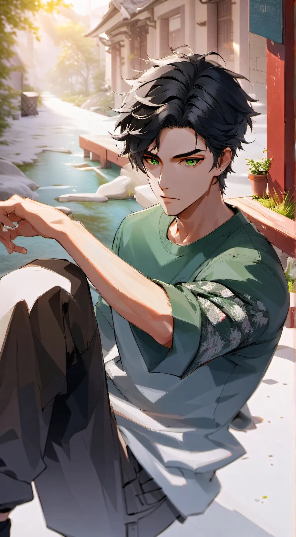 ai character: Xavier  background