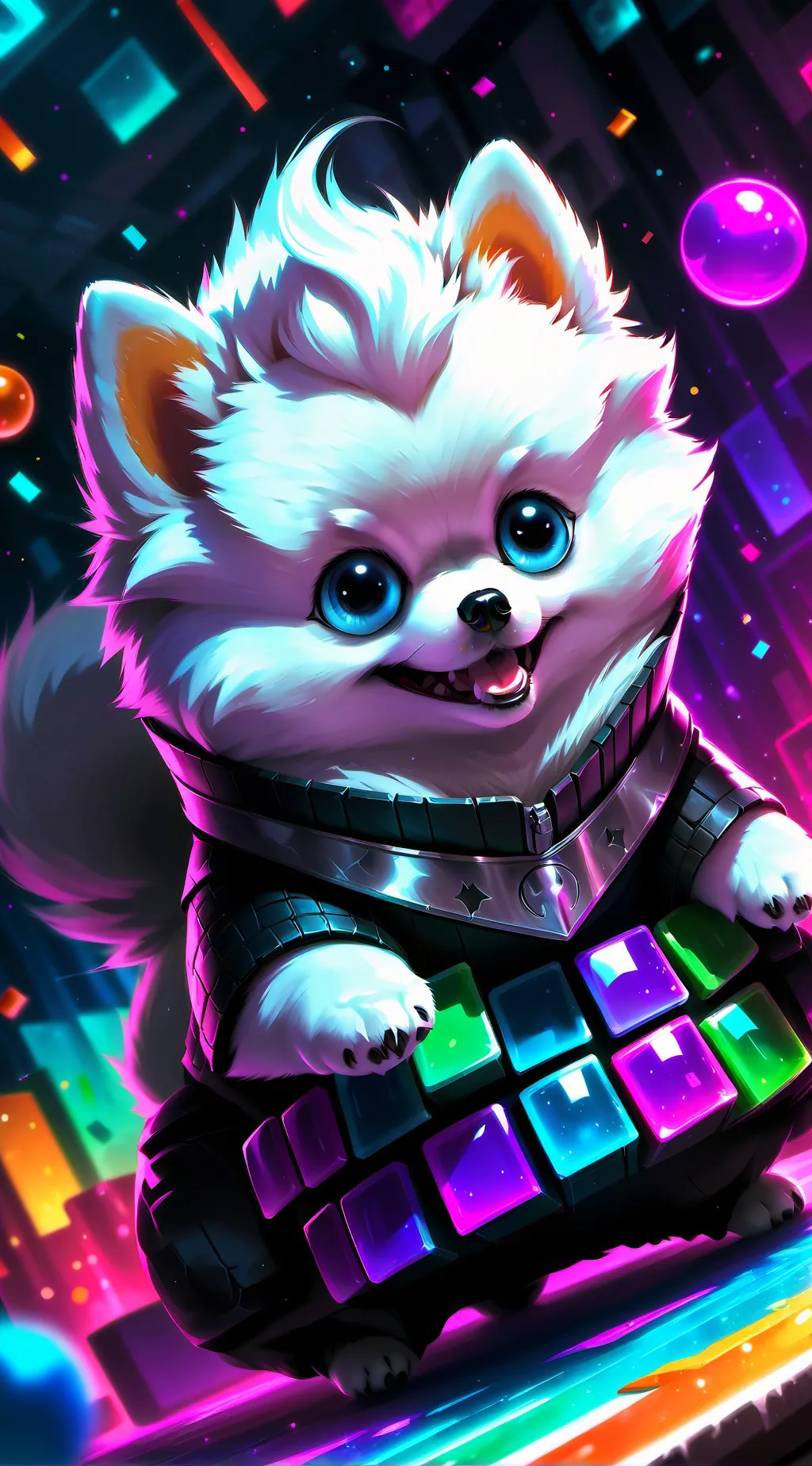 ai character: SpankyTheMemeMaster background