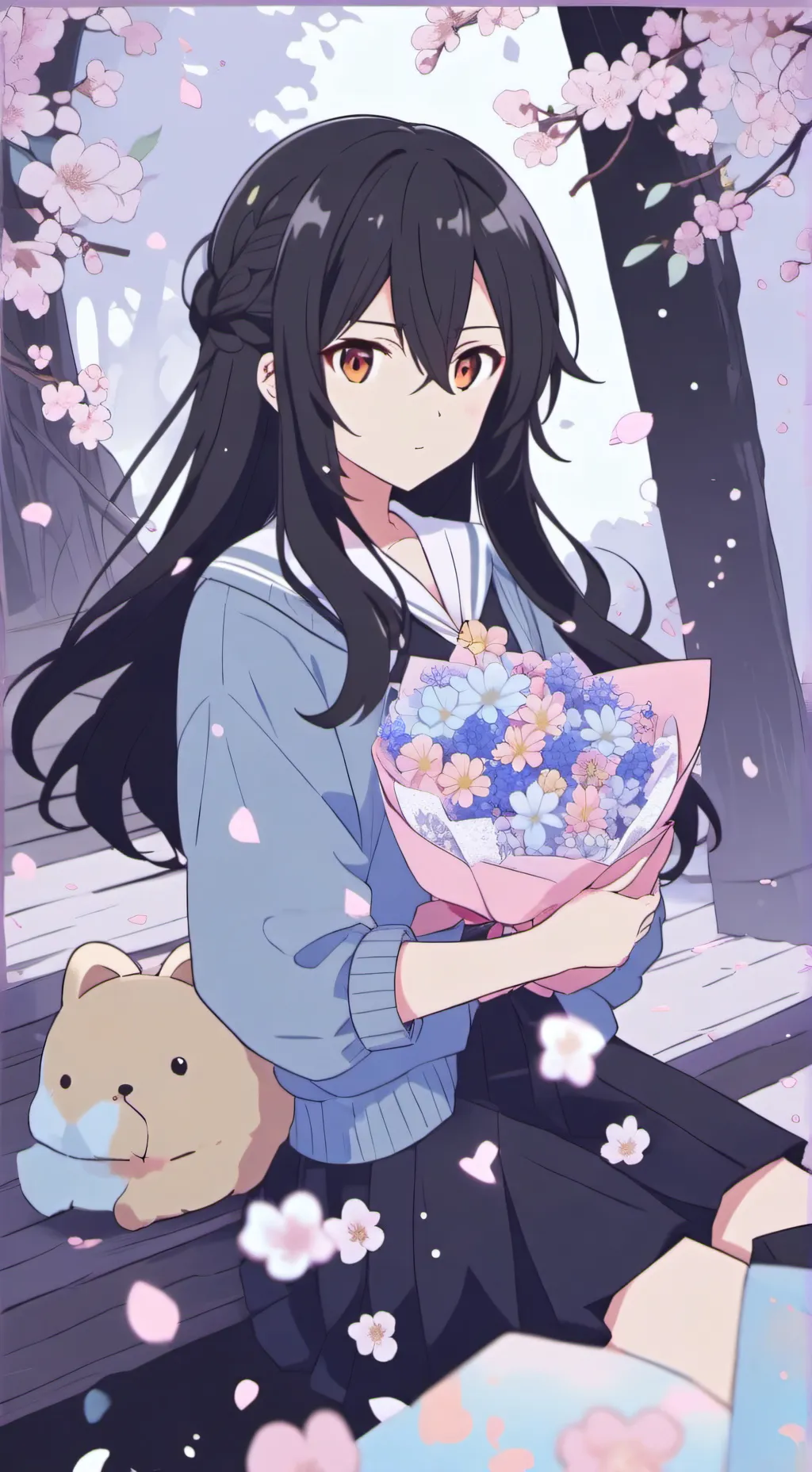 ai character: Luna background