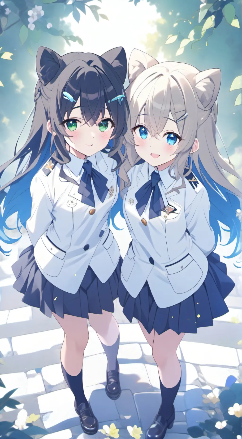 ai character: Dalia y Roselyn  background