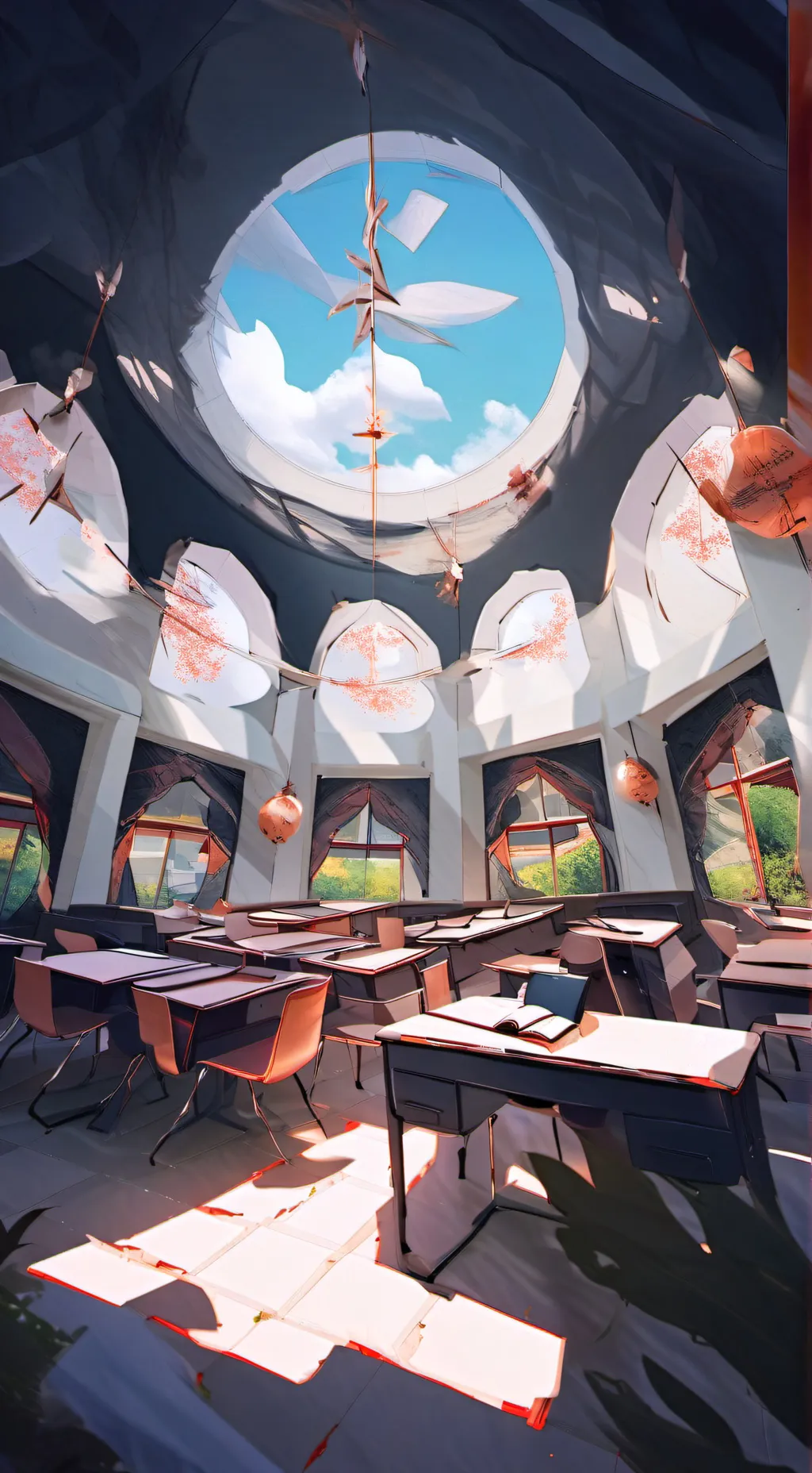 ai character: your school but... background