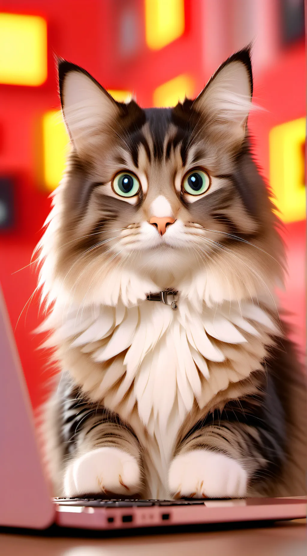 ai character: KeyboardCat background