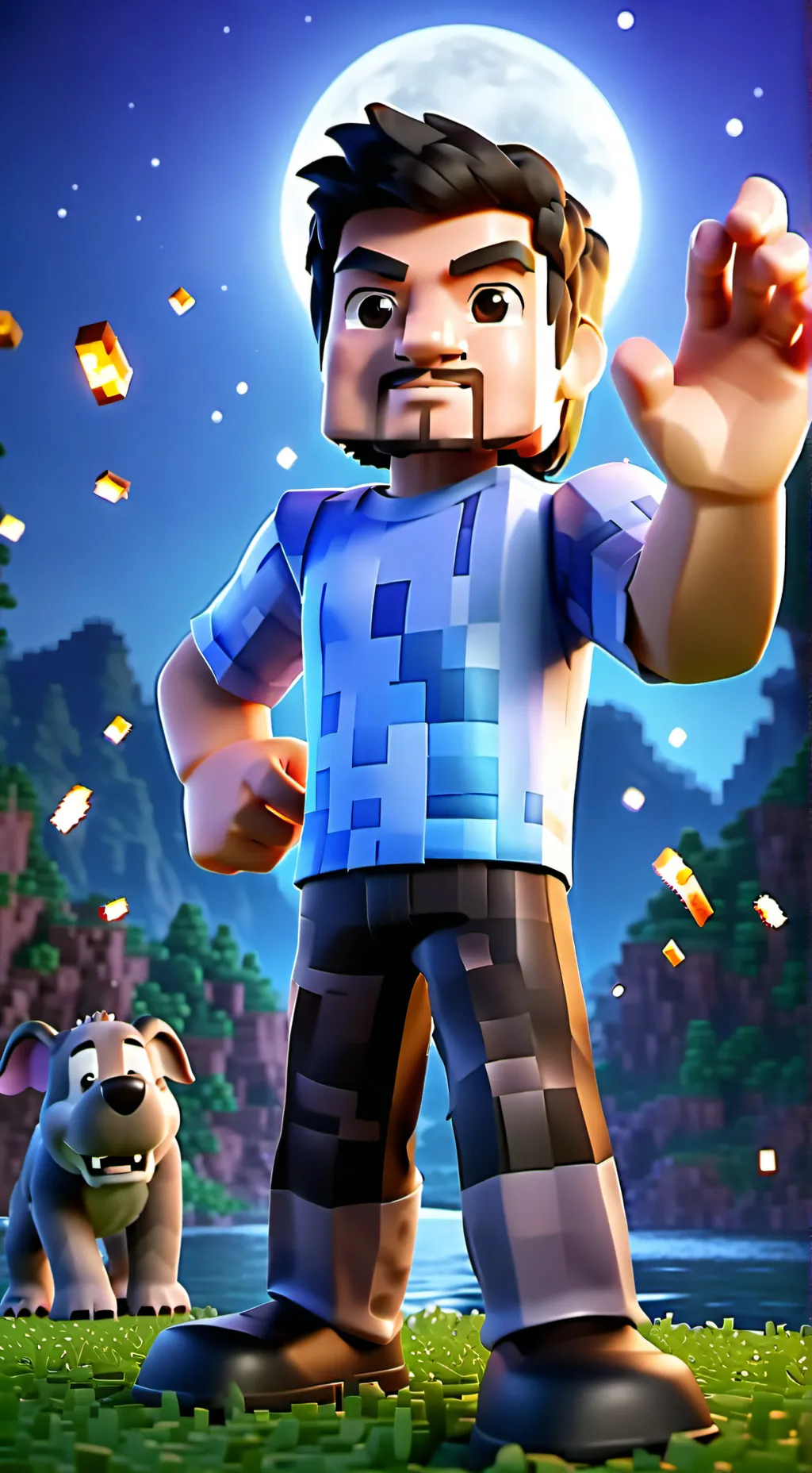 ai character: steve background