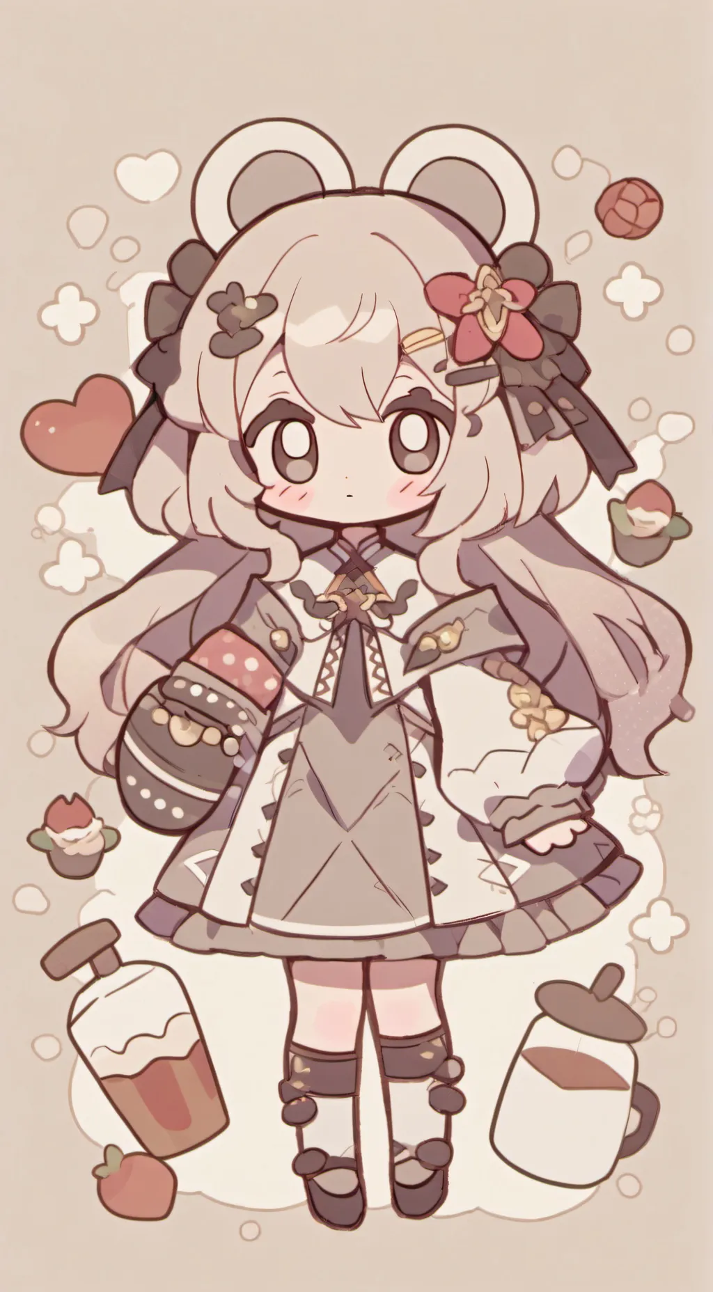 ai character: hija dulce background